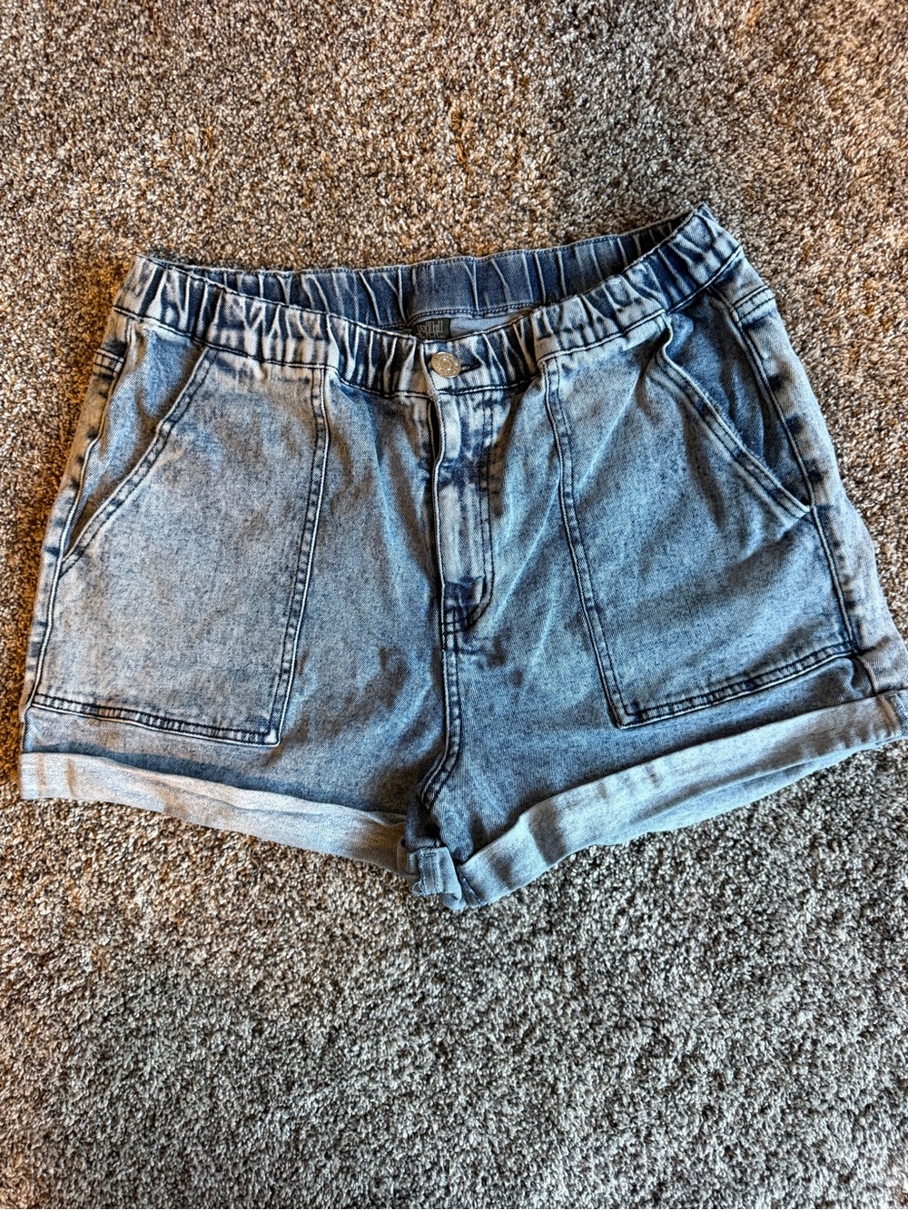 wild fable Light Blue Rolled Hem Denim Shorts